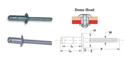 H lock rivets for automotive use