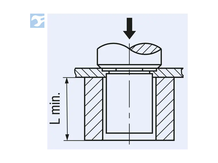 Self-clinching threaded standoffs closed type BSO BSOS BSO4 BSOA